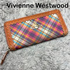 0117 vivienne westwood タータンチェック 長財布 - メルカリ