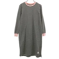 Paul Smith ポールスミス 日本製 ボーダー柄 長袖 ワンピース M ブラウン レディース 古着のサムネイル