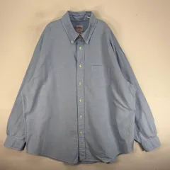 古着 ブルックスブラザーズ Brooks Brothers 長袖シャツ 胸ポケ 346 XL  水色系 ドット メンズ