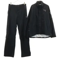PUMA プーマ ゴルフ ジャケット 上下 セットアップ O ブラック メンズ 古着