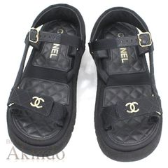 CHANEL フットベッドサンダル 新作 37 - メルカリ