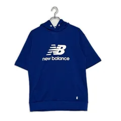 中古 メンズ ニューバランスゴルフ New Balance golf パーカー 3(S) 青 ブルー 半袖 ダンボール素材