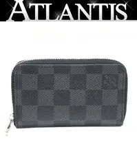 美品 ルイヴィトン Louis Vuitton ジッピー コインパース コンパクト財布 小銭入れ ダミエグラフィット N63076 【74278】