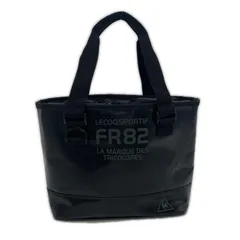 中古 ルコックスポルティフ le coq sportif カートバッグ 黒 ブラック ターポリン素材 巾着タイプ 保冷保温機能裏地