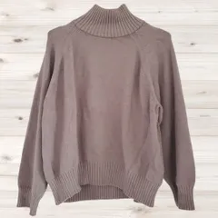 B1954 センスオブプレイスバイアーバンリサーチ sence of place by urban research ニット セーター 長袖(F) プルオーバー ブラウン／茶系 無地 シンプル ハイネック