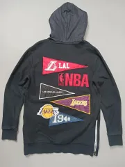 L NBA LA Lakers パッチ フーディー Tシャツ ブラック