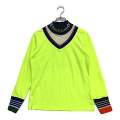 DECEMBERMAY ディセンバーメイ イエロー Vネックシャツ DECEMBERMAY（ディッセンバーメイ）モックネックシャツ XLサイズ