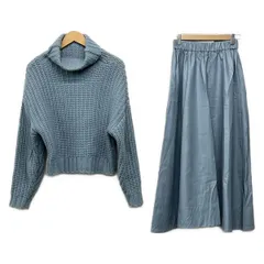 Mila Owen(ミラオーウェン) スカートセットアップ レディース美品  ブルー