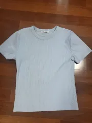 ザラ コットン リブ Tシャツ