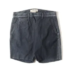 REMI RELIEF レミレリーフ パンツ ネイビー 紺 | レザー イージー ショート パンツ | ボトムス ズボン ショーツ 【メンズ】【中古】のサムネイル