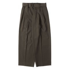 YOKE PIN STRIPE HI-WAIST BELTED TROUSERS - メルカリ