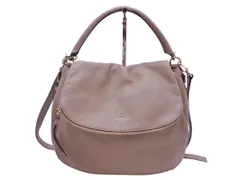 kate spade ケイトスペード フェイクレザー 2WAY ショルダー ハンド バッグ モカ ■■ レディース
