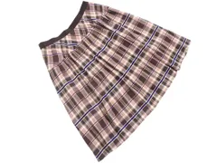 Rose Tiara ローズティアラ 大きいサイズ チェック スカート size46/ベージュ ■◇ レディース