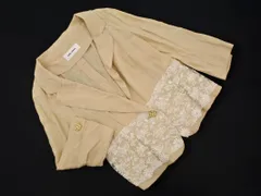 mila schon ミラショーン リネン100% レース 切替 ジャケット size42/ベージュ ■◇ レディースのサムネイル