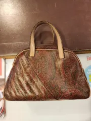 エトロ 正規品 ベイズリー パータン トートバッグ ブラウン