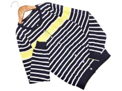 MACPHEE マカフィー トゥモローランド ボーダー カーディガン size1/濃紺 ■◇ レディース