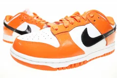 ナイキ NIKE WMNS DUNK LOW ESSENTIAL PATENT ORANGE 22.5cm DJ9955-800 ウィメンズ ダンク ロー エッセンシャル パテント オレンジ 【ブランド古着ベクトル】【中古】▲■250930
