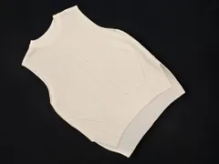 NICOLE ニコル クルーネック ニット ベスト size38/白 ■◇ レディースのサムネイル