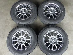 2410-201　社外　アルミホイール＆スタッドレスタイヤ　185/70R14　2021年　４本セットのサムネイル