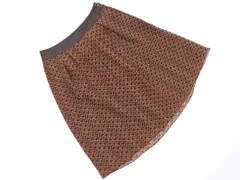 INDIVI インディヴィ Aライン 台形 スカート size38/ブラウン ■◇ レディース