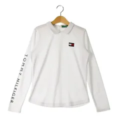 トミーヒルフィガーゴルフ | Mサイズ | レディース 長袖ポロシャツ ホワイト系 春夏【中古】ゴルフウェア