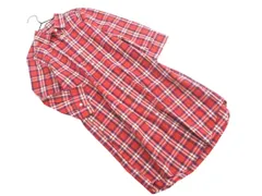 BEAUTY & YOUTH ビューティ&ユース ユナイテッドアローズ チェック シャツ ワンピース sizeS/赤 ■◇ レディース