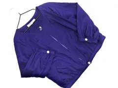 NATURAL BEAUTY BASIC ナチュラルビューティーベーシック ノーカラー ジャケット sizeM/青 ■◇ レディース