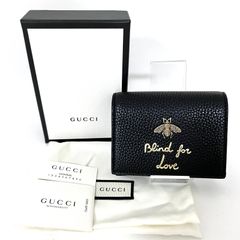 GUCCI 財布 ビー アニマリエ ブラック 2つ折り グッチ 蜂 - メルカリ