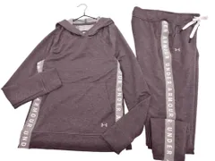 UNDER ARMOUR アンダーアーマー パーカー パンツ ジャージ上下 セットアップ sizeS/ブラウン ■◇ レディース