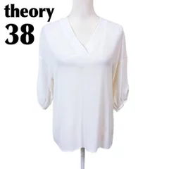 【美品】theory luxe 38 オフショルダー プルオーバーワイドブラウス