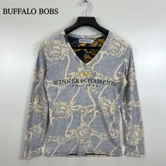 BUFFALO BOBS 00s y2k archive baroque L/S Tee 1 バッファローボブス バロック調 裏地プリント ロンT 長袖Tシャツ 平成 お兄系 レアのサムネイル