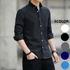 シャツ メンズ 長袖 トップス オーバーシャツ オックスフォードシャツ ジャケット 細身 タイト