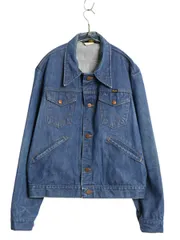 【お得なクーポン配布中!】 80s USA製 ラングラー デニム ジャケット メンズ L 程/ 126MJ ヴィンテージ ジージャン トラッカー 4ポケット ジャンパー ブルゾン Gジャン