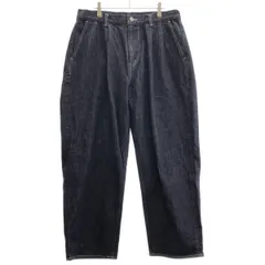 Graphpaper グラフペーパー 20SS COLORFAST DENIM 2 TUCK PANTS カラーファストデニムツータックパンツ GM201-40095B ネイビー 2のサムネイル