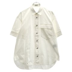 RAF SIMONS 23SS ビッグフィットデニムシャツ 半袖 ホワイト XS - メルカリ