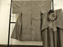 平和屋着物■男性　本場大島紬　アンサンブル　幾何学文様　正絹　逸品　DABB9881du