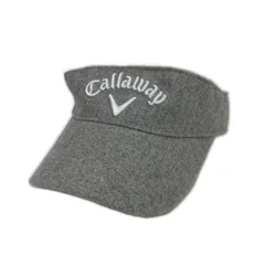 中古 キャロウェイ Callaway サンバイザー フリー グレー 秋冬素材 定番 ウール混