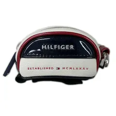 中古 トミーヒルフィガーゴルフ TOMMY HILFIGER GOLF ボールポーチ 白 ホワイト ボールケース