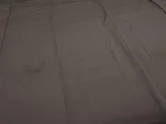 平和屋着物■上質な色無地　黒緑色　ロング丈　正絹　逸品　DABD3305sf