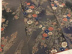 平和屋着物■上質な小紋　菊花文　金彩　正絹　逸品　BAAW6964mz