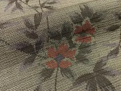 平和屋着物■上質な紬　草花文　正絹　逸品　BAAW5934hjのサムネイル