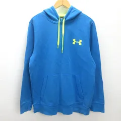 d■アンダーアーマー/UNDER ARMOUR スウェットプルオーバーパーカー 【LG】■水色/MENS/55【中古】