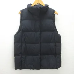 g■ユニクロ/UNIQLO パウダーソフトダウンベストダウン/211-461275【XL】黒/LADIES/F23【中古】■