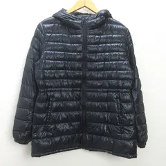 g■ユニクロ/UNIQLO ウルトラライトダウンジャケット【XL】紺/LADIES/F41【中古】■