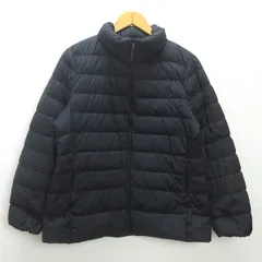 g■ユニクロ/UNIQLO ウルトラライトダウンジャケット【XL】黒/LADIES/H43【中古】■