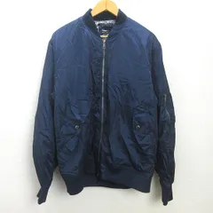 n■Bigサイズ■フィールドコア/FieldCore ワークマン HJ002A 裏アルミFIELD MA-1タイプジャンパー/ブルゾン/防寒【4L】紺/MENS/32【中古】