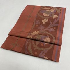 振袖 中古  ブラウン 茶色 正絹 古典 裄68cm 身丈170cm 美品 L サイズ 成人式 5067 振袖 中古 ブラウン 茶色 正絹 古典 裄68cm 身丈170cm 美品 L サイズ