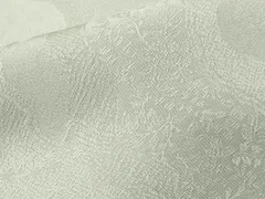 平和屋着物■上質な色無地　切嵌花地紋　柳鼠色　正絹　逸品　CABF4064ev