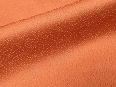 平和屋着物■上質な色無地　幾何学地紋　黄櫨染色　正絹　逸品　CABF4070ev