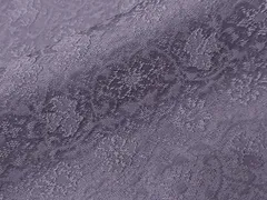 平和屋着物■上質な色無地　花唐草地紋　薄鼠色　正絹　逸品　CABF4088ev